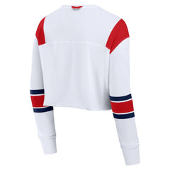 St. Louis Cardinals Fanatics Women's Stretch Cropped Fashion Long Sleeve T-Shirt - White T-shirts