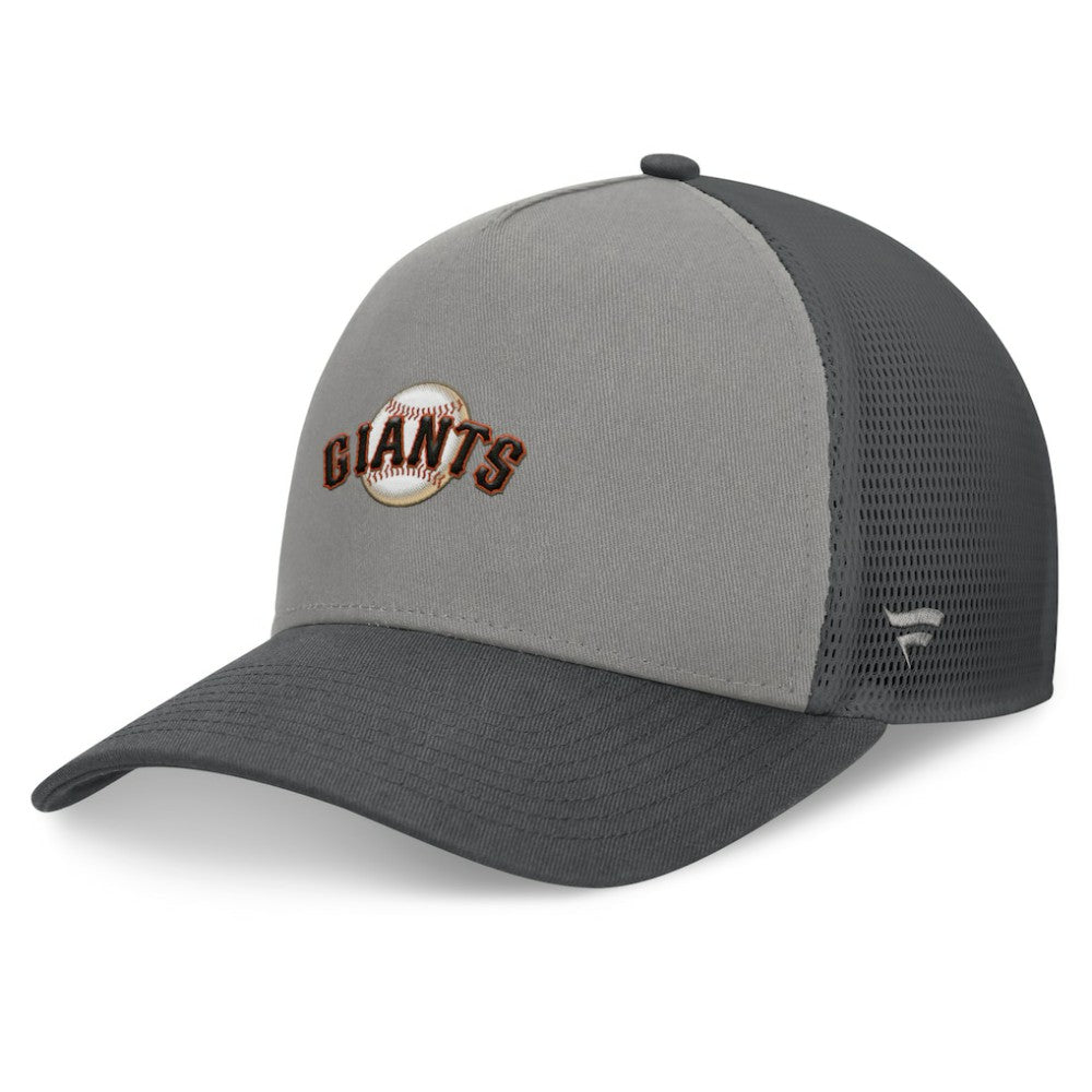 San Francisco Giants Fanatics A-Frame Trucker Adjustable Hat - Gray/Graphite Hats
