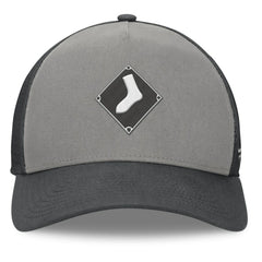 Chicago White Sox Fanatics A-Frame Trucker Adjustable Hat - Gray/Graphite Hats