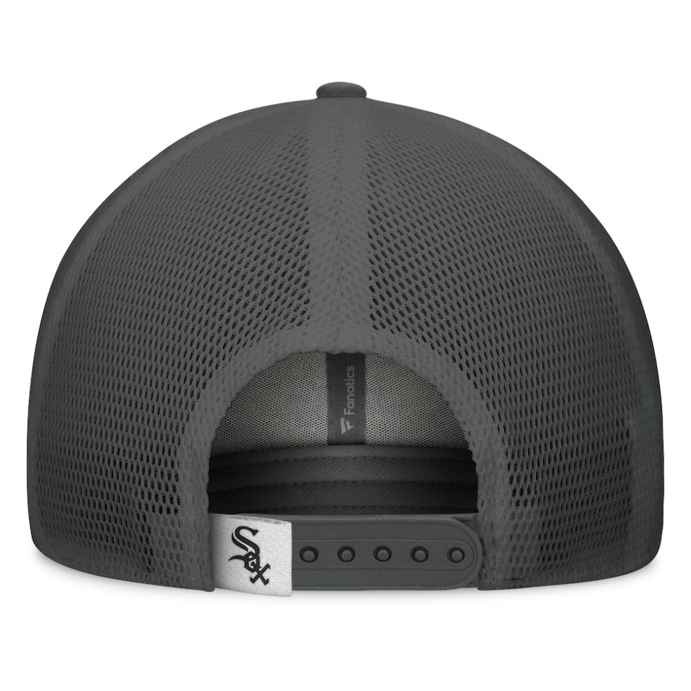 Chicago White Sox Fanatics A-Frame Trucker Adjustable Hat - Gray/Graphite Hats
