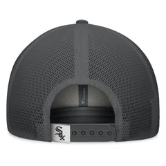 Chicago White Sox Fanatics A-Frame Trucker Adjustable Hat - Gray/Graphite Hats