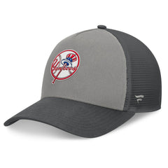 New York Yankees Fanatics A-Frame Trucker Adjustable Hat - Gray/Graphite Hats