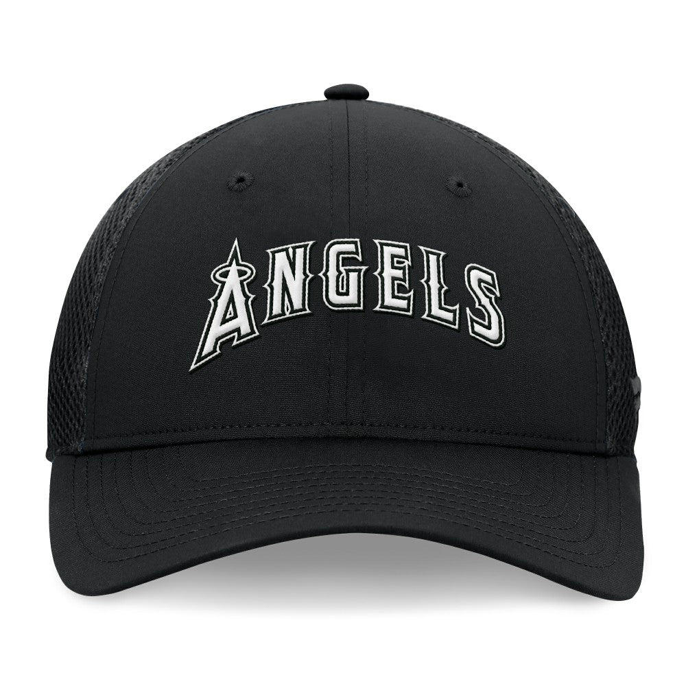 Los Angeles Angels Fanatics Spacer Mesh Flex Hat - Black Hats