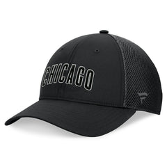 Chicago Cubs Fanatics Spacer Mesh Flex Hat - Black Hats