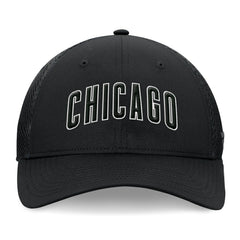 Chicago Cubs Fanatics Spacer Mesh Flex Hat - Black Hats