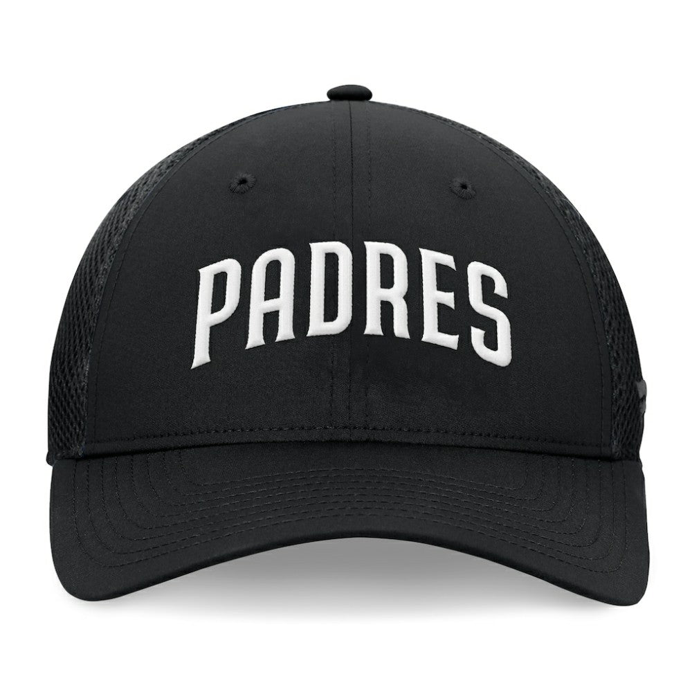 San Diego Padres Fanatics Spacer Mesh Flex Hat - Black Hats