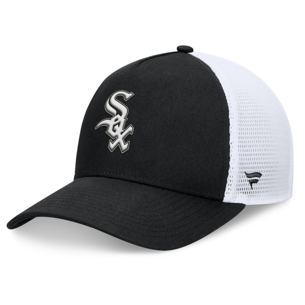 Chicago White Sox Fanatics Fundamental A-Frame Adjustable Hat - Black Hats