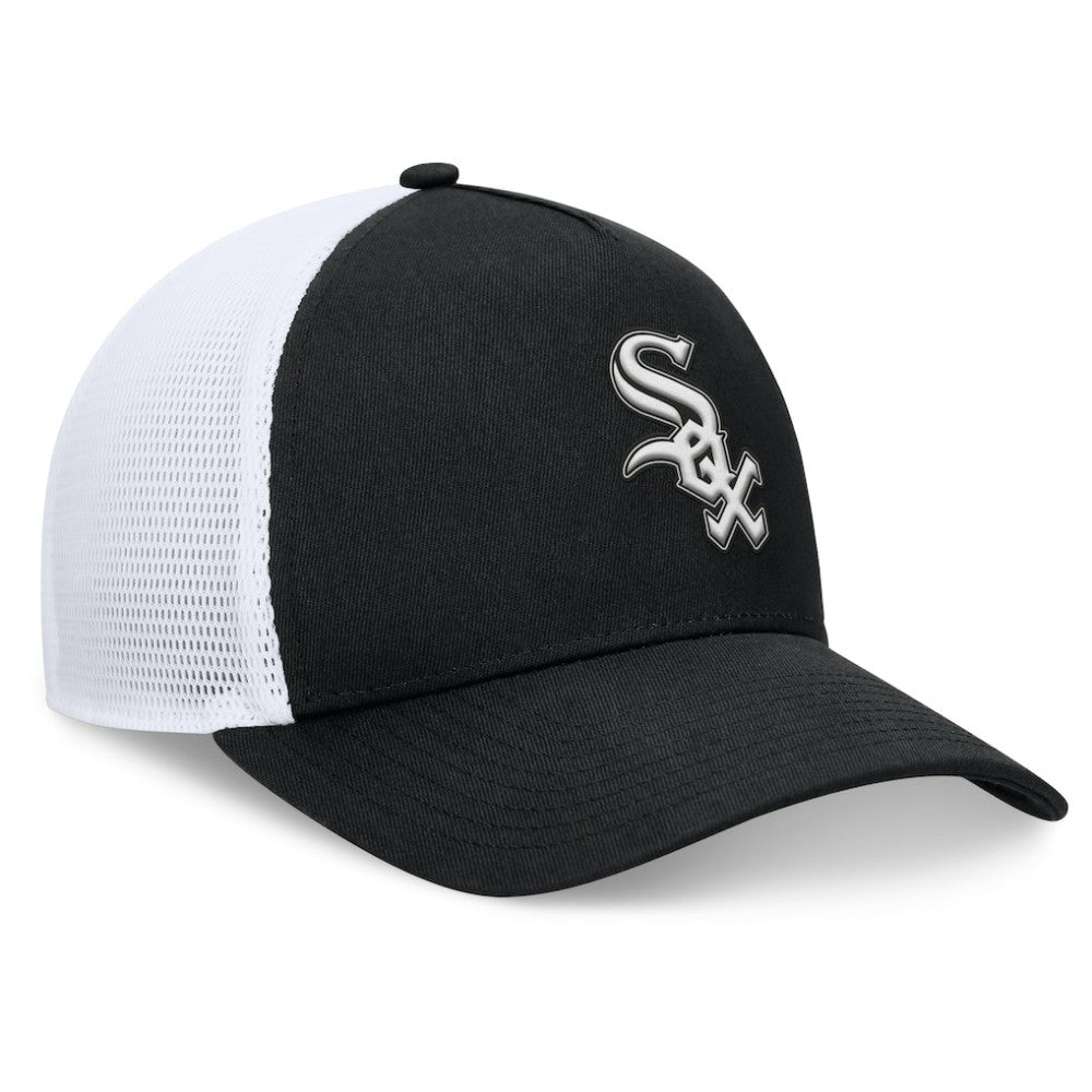 Chicago White Sox Fanatics Fundamental A-Frame Adjustable Hat - Black Hats
