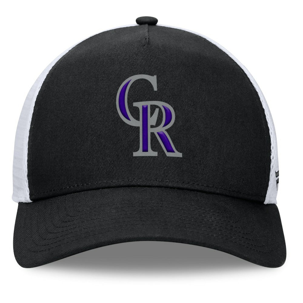 Colorado Rockies Fanatics Fundamental A-Frame Adjustable Hat - Black Hats