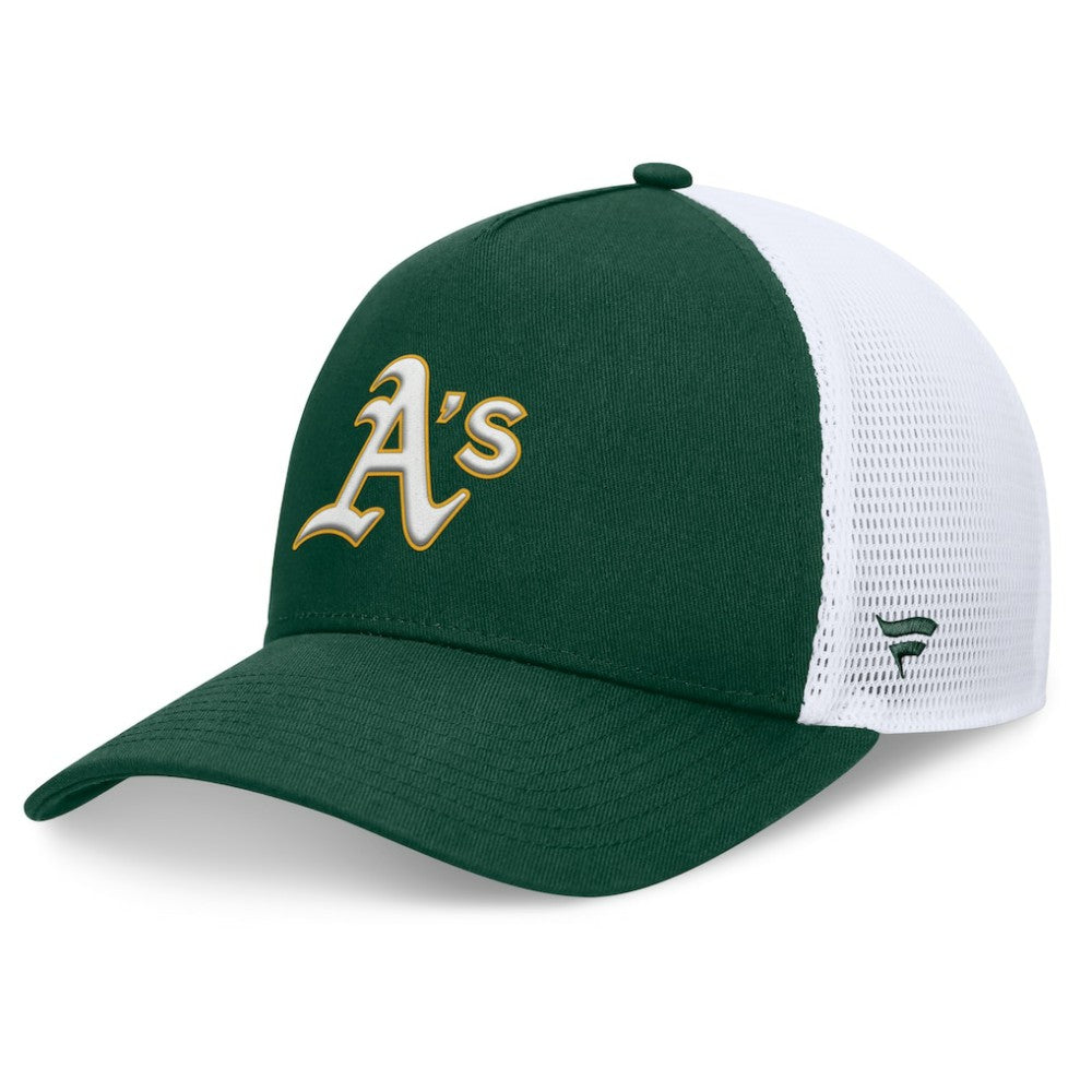 Athletics Fanatics Fundamental A-Frame Adjustable Hat - Green Hats
