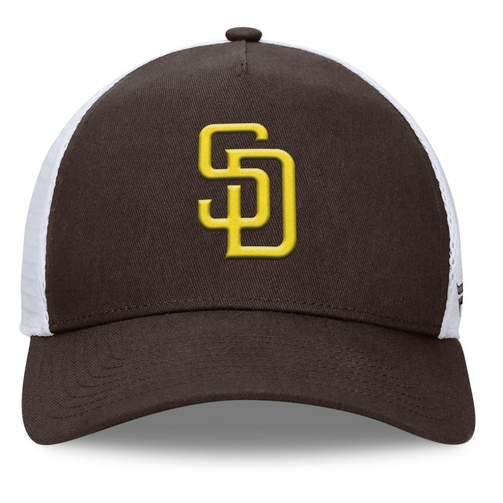 San Diego Padres Fanatics Fundamental A-Frame Adjustable Hat - Brown Hats