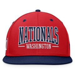 Washington Nationals Fanatics Fundamental Bold Snapback Hat - Red/Navy Hats