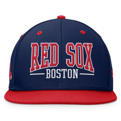 Boston Red Sox Fanatics Fundamental Bold Snapback Hat - Navy/Red Hats