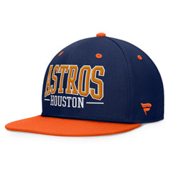 Houston Astros Fanatics Fundamental Bold Snapback Hat - Navy/Orange Hats