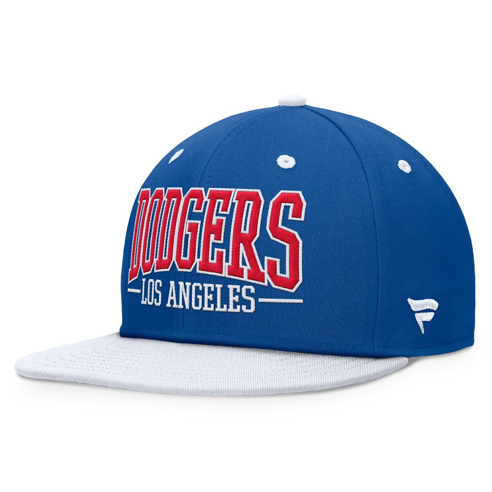 Los Angeles Dodgers Fanatics Fundamental Bold Snapback Hat - Royal/White Hats