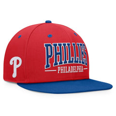 Philadelphia Phillies Fanatics Fundamental Bold Snapback Hat - Red/Royal Hats