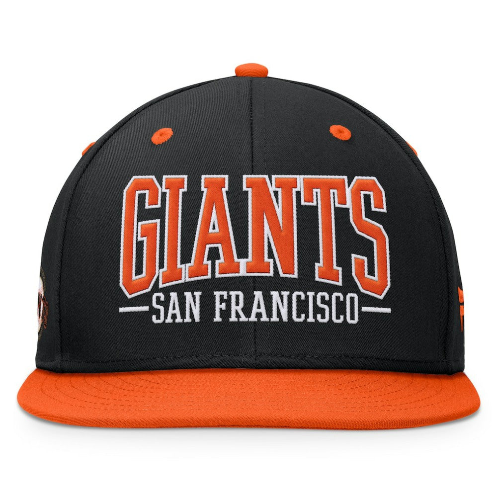 San Francisco Giants Fanatics Fundamental Bold Snapback Hat - Black/Orange Hats