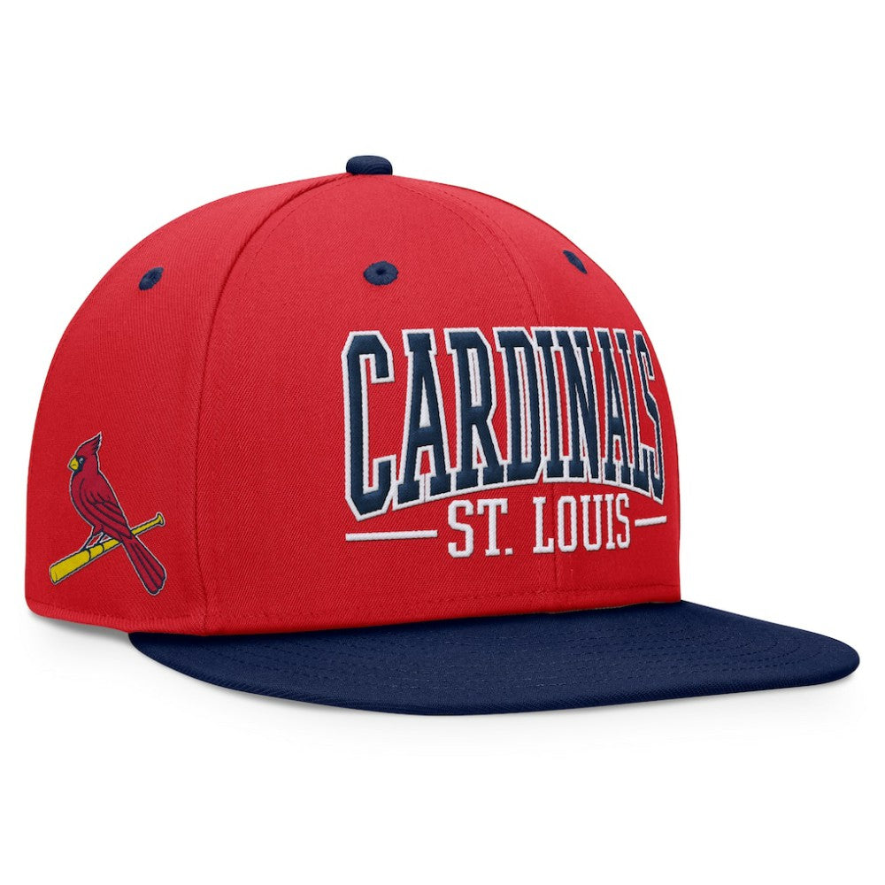 St. Louis Cardinals Fanatics Fundamental Bold Snapback Hat - Red/Navy Hats