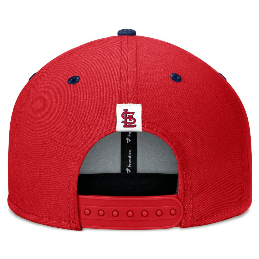 St. Louis Cardinals Fanatics Fundamental Bold Snapback Hat - Red/Navy Hats