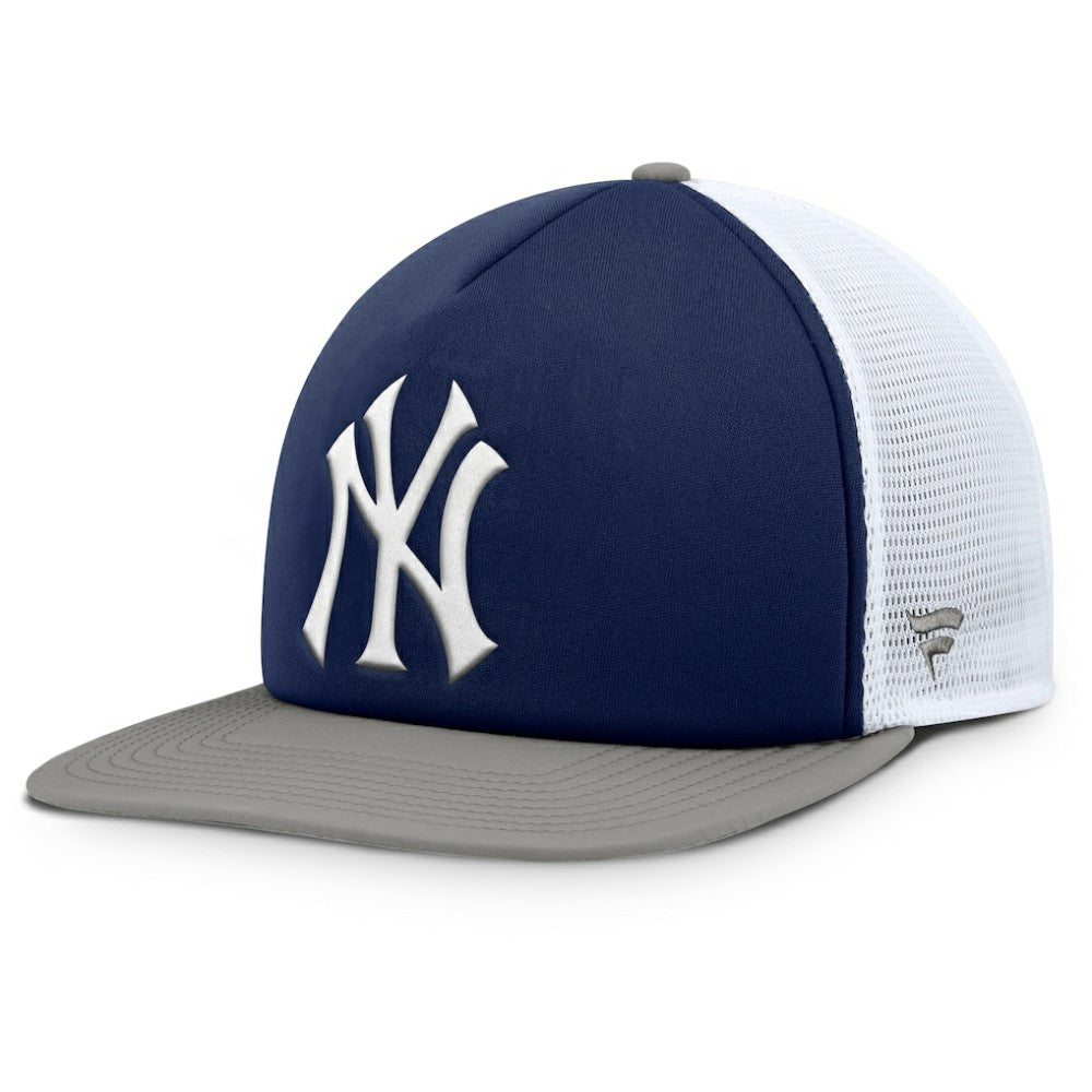 New York Yankees Fanatics Fundamental Foam Front Snapback Hat - Navy/White Hats