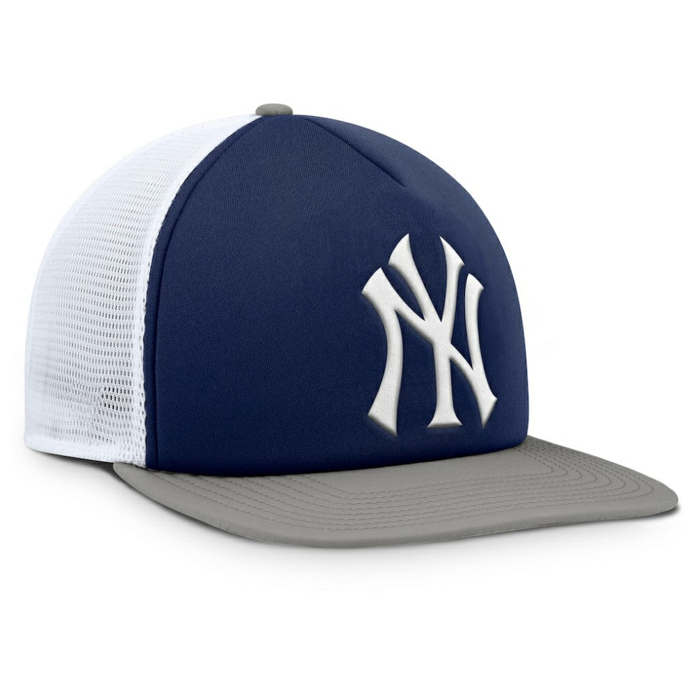 New York Yankees Fanatics Fundamental Foam Front Snapback Hat - Navy/White Hats