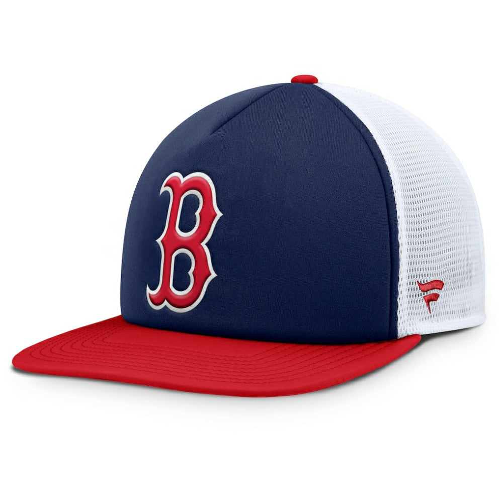 Boston Red Sox Fanatics Fundamental Foam Front Snapback Hat - Navy/White Hats