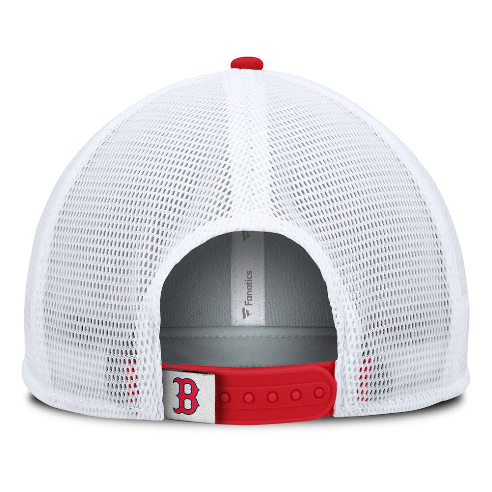 Boston Red Sox Fanatics Fundamental Foam Front Snapback Hat - Navy/White Hats