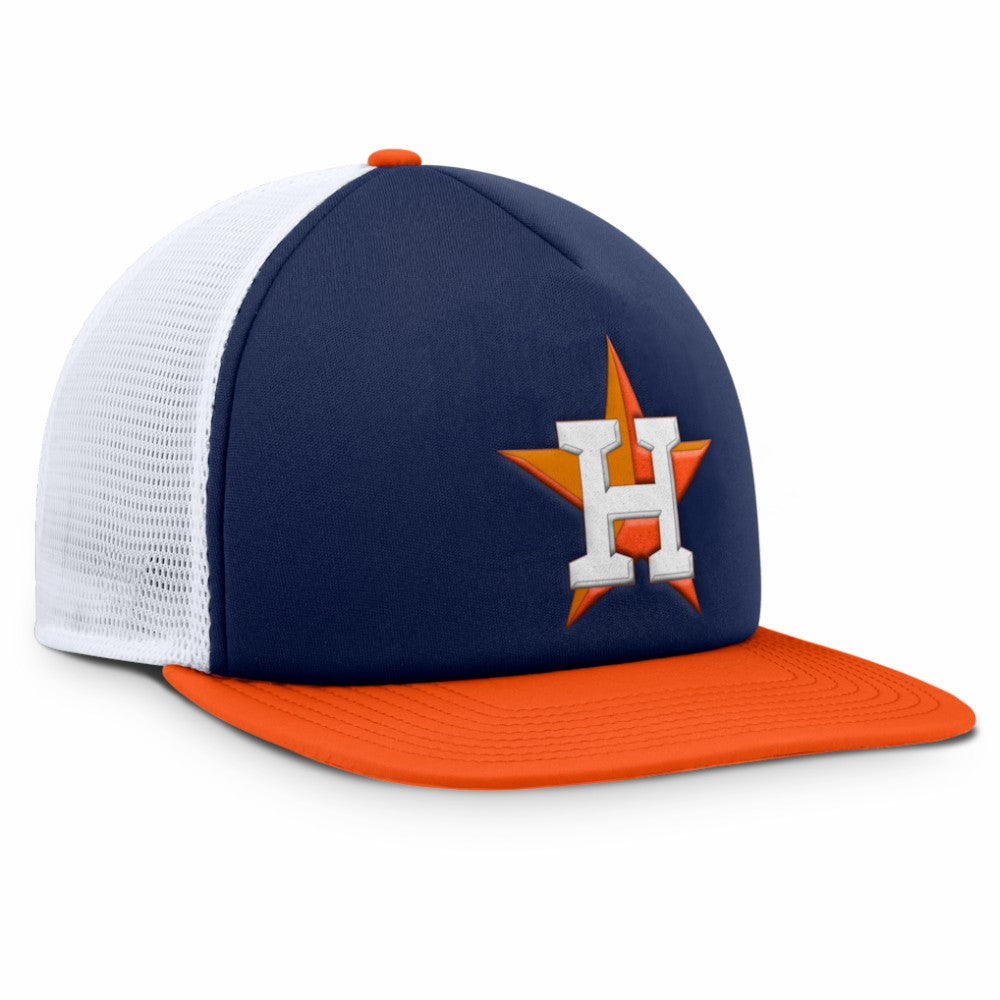 Houston Astros Fanatics Fundamental Foam Front Snapback Hat - Navy/White Hats