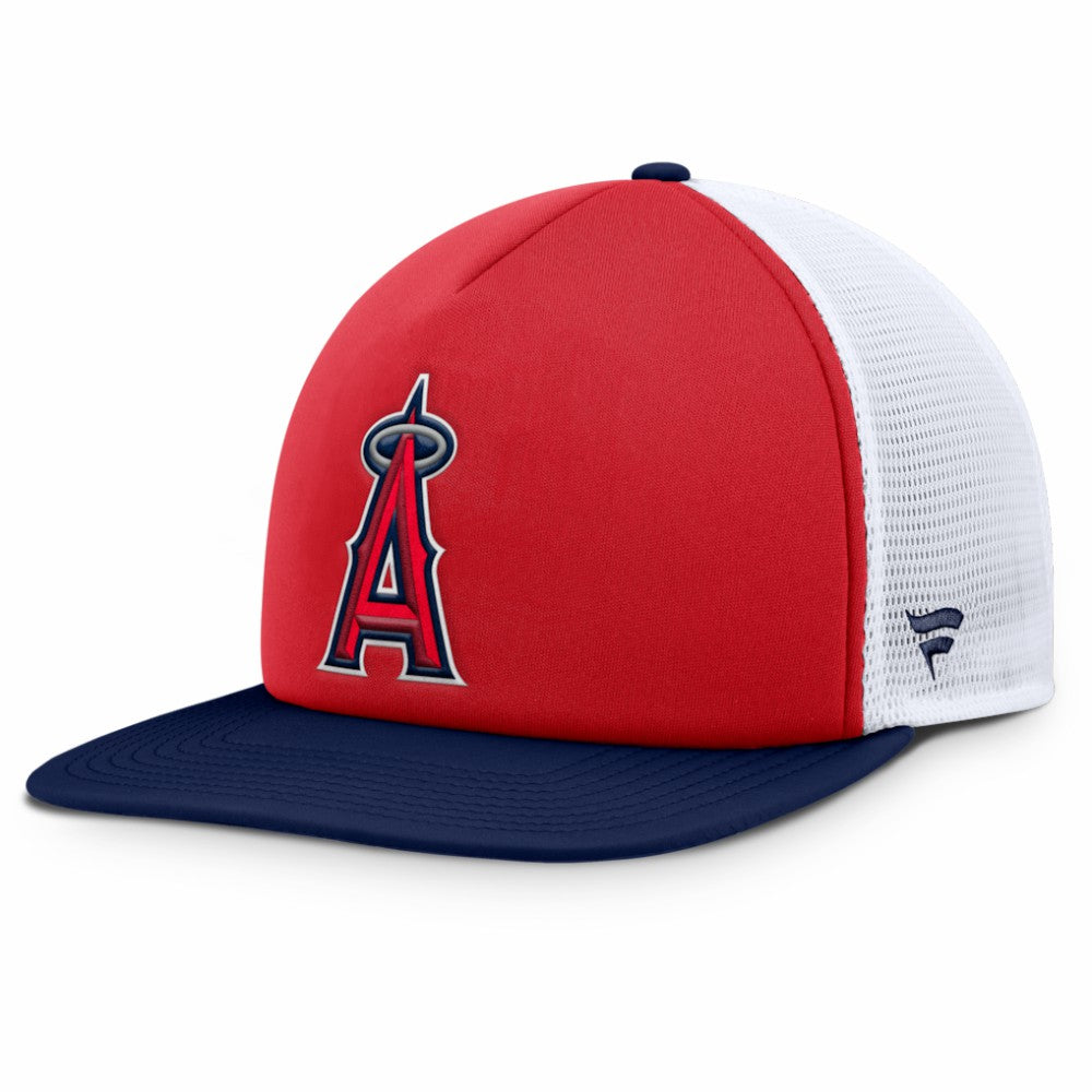 Los Angeles Angels Fanatics Fundamental Foam Front Snapback Hat - Red/White Hats