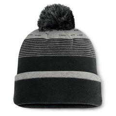 Pittsburgh Pirates Fanatics Fundamental Gradient Cuffed Knit Hat with Pom - Black Hats