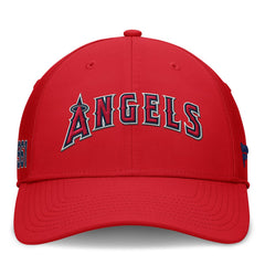 Los Angeles Angels Fanatics Fundamental Tag Flex Hat - Red Hats