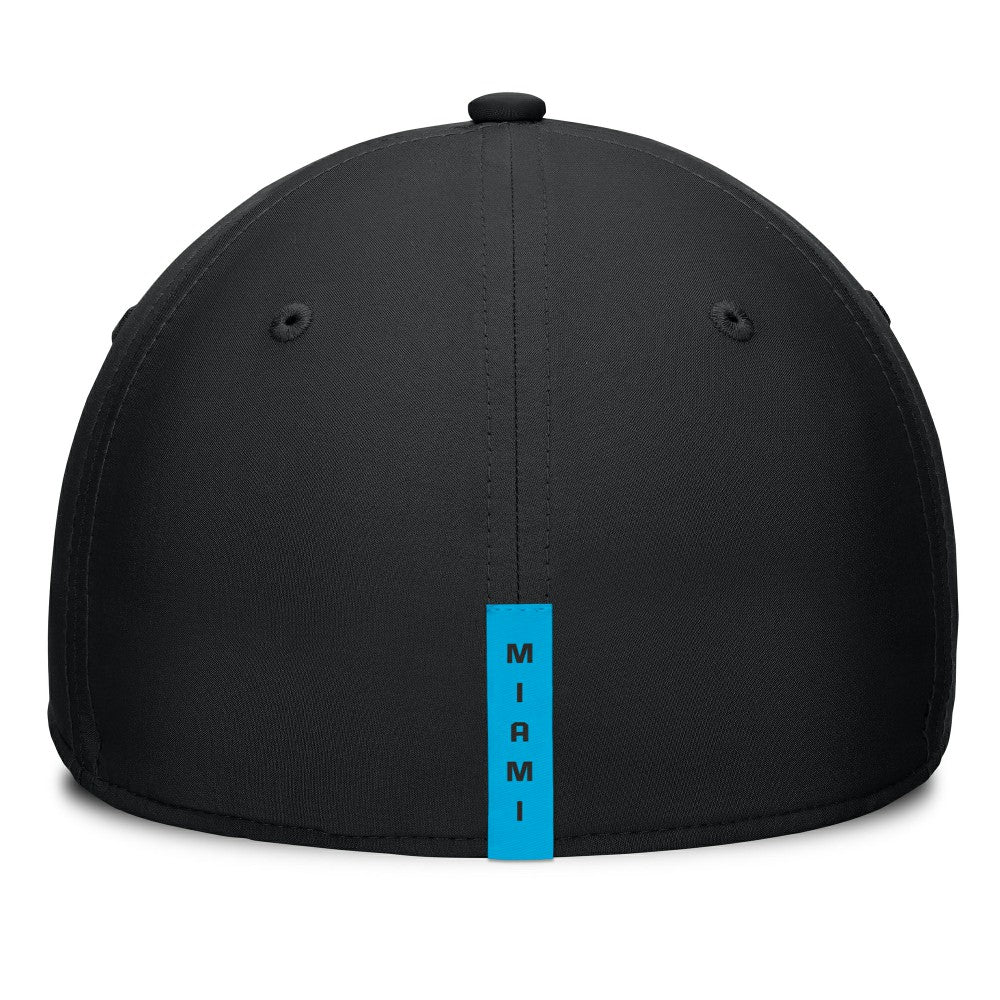 Miami Marlins Fanatics Fundamental Tag Flex Hat - Black Hats