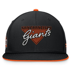 San Francisco Giants Fanatics Fundamental Tri-Script Fitted Hat - Black Hats