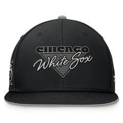 Chicago White Sox Fanatics Fundamental Tri-Script Fitted Hat - Black Hats
