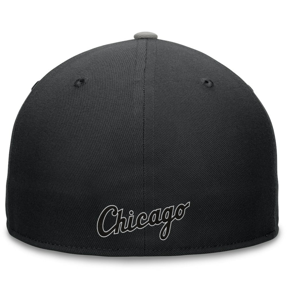 Chicago White Sox Fanatics Fundamental Tri-Script Fitted Hat - Black Hats