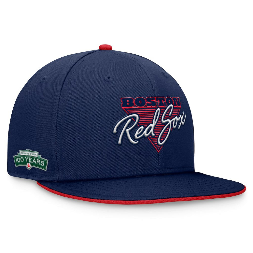 Boston Red Sox Fanatics Fundamental Tri-Script Fitted Hat - Navy Hats