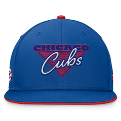Chicago Cubs Fanatics Fundamental Tri-Script Fitted Hat - Royal Hats