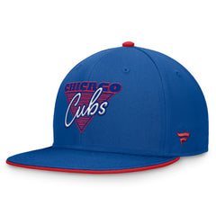 Chicago Cubs Fanatics Fundamental Tri-Script Fitted Hat - Royal Hats