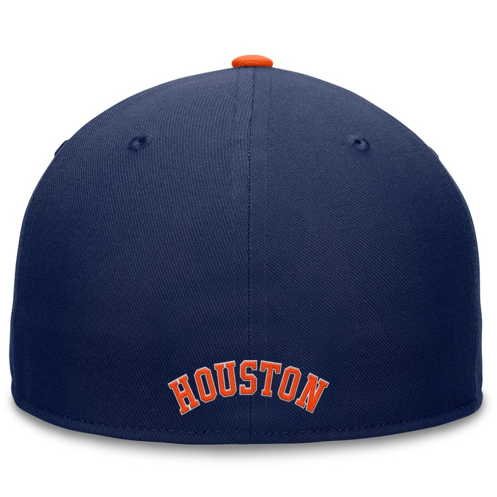 Houston Astros Fanatics Fundamental Tri-Script Fitted Hat - Navy Hats