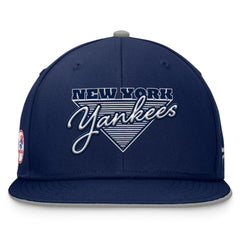 New York Yankees Fanatics Fundamental Tri-Script Fitted Hat - Navy Hats