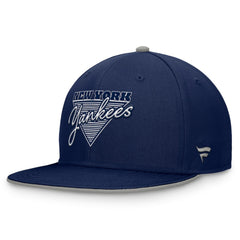 New York Yankees Fanatics Fundamental Tri-Script Fitted Hat - Navy Hats