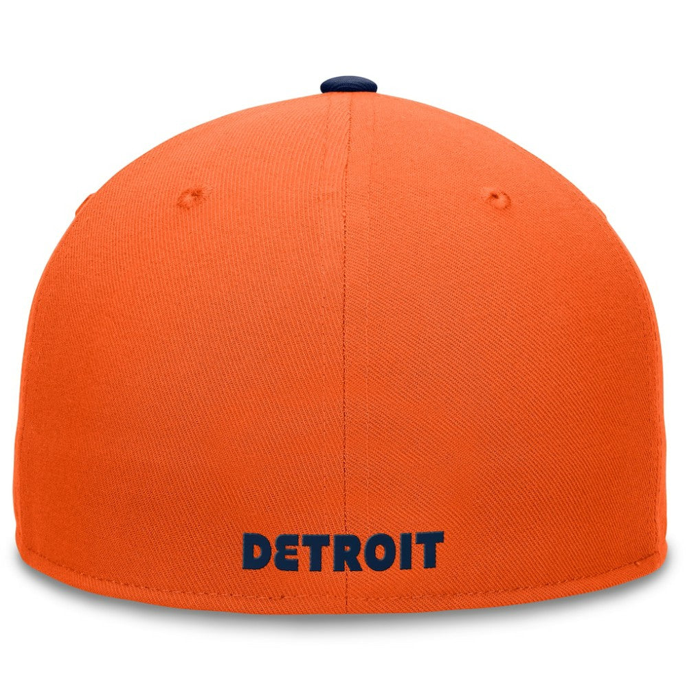 Detroit Tigers Fanatics Fundamental Two-Tone Fitted Hat - Orange Hats