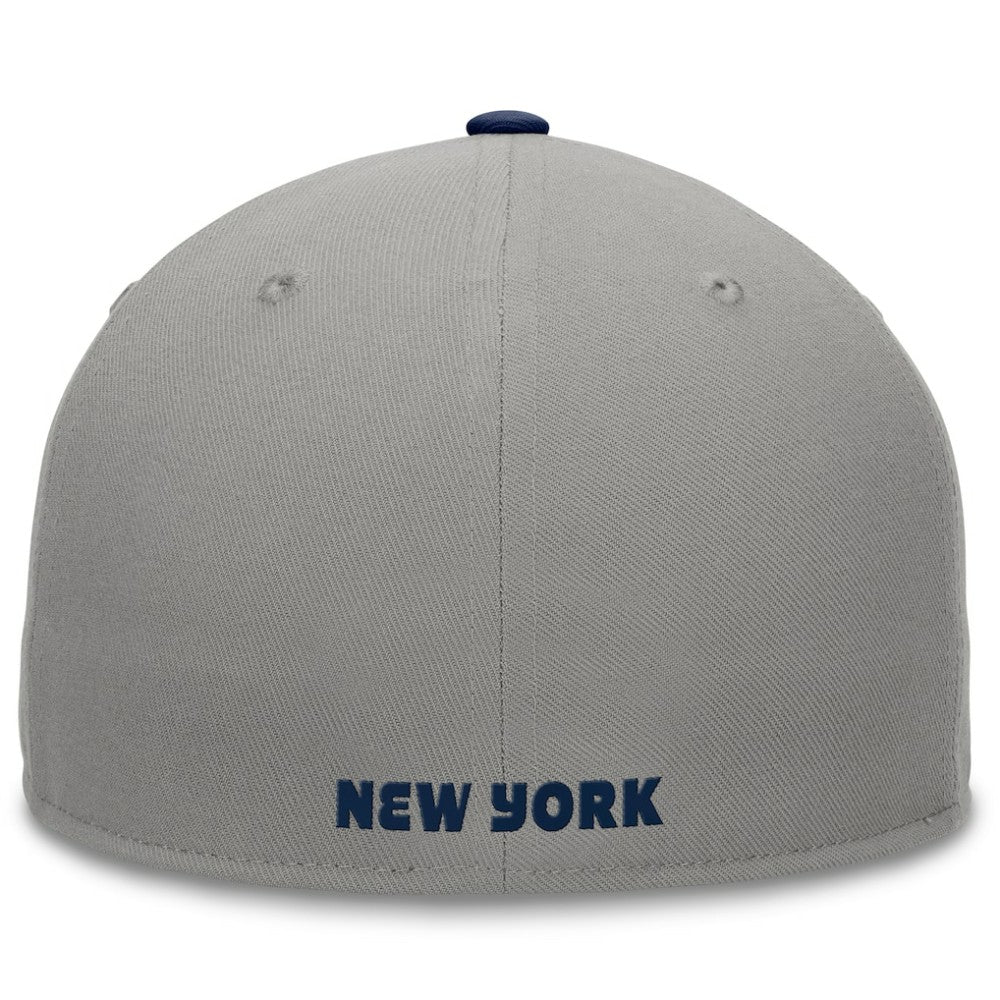 New York Yankees Fanatics Fundamental Two-Tone Fitted Hat - Gray Hats