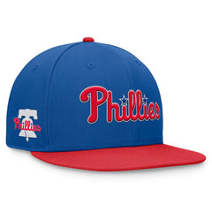 Philadelphia Phillies Fanatics Fundamental Two-Tone Fitted Hat - Royal Hats
