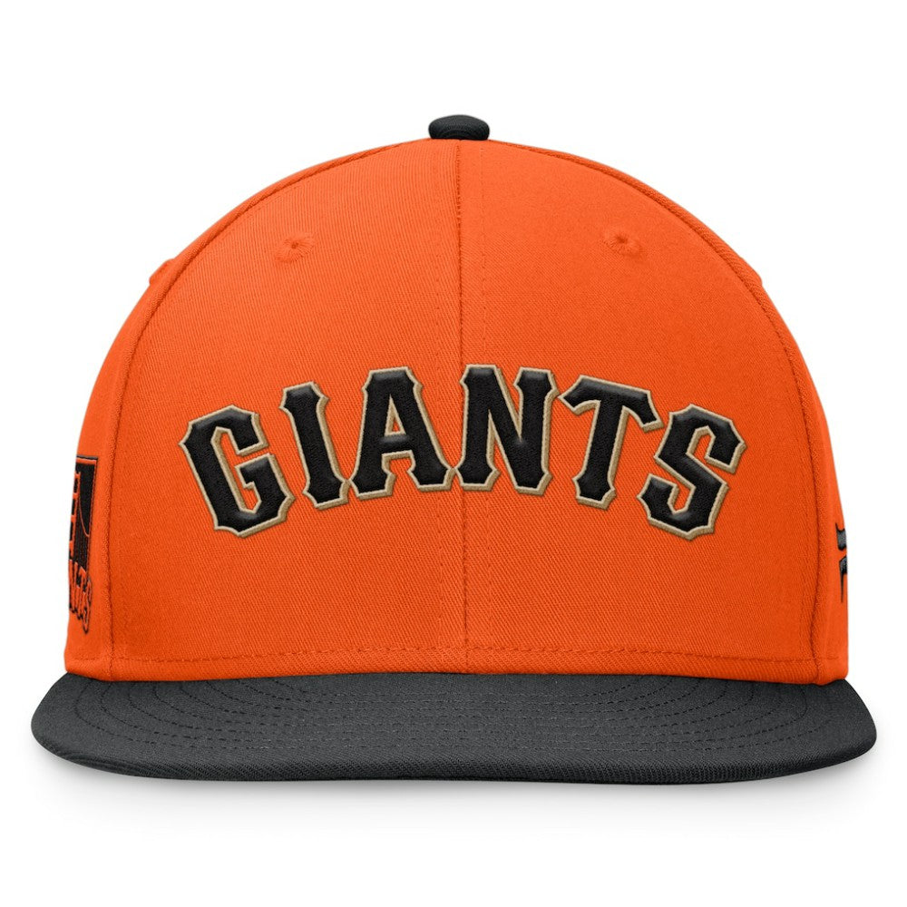 San Francisco Giants Fanatics Fundamental Two-Tone Fitted Hat - Orange/Black Hats