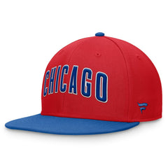 Chicago Cubs Fanatics Fundamental Two-Tone Fitted Hat - Red Hats