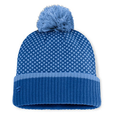 Kansas City Royals Fanatics Women's Fundamental Jacquard Cuffed Knit Hat with Pom - Royal Hats