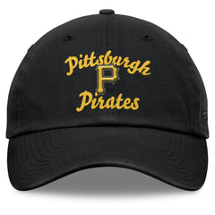 Pittsburgh Pirates Fanatics Women's Fundamental Script Logo Adjustable Hat - Black Hats
