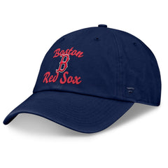 Boston Red Sox Fanatics Women's Fundamental Script Logo Adjustable Hat - Navy Hats