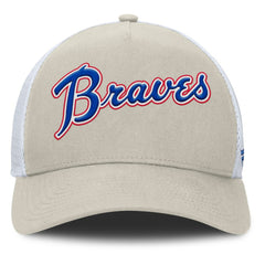 Atlanta Braves Fanatics Heritage Light Khaki A-Frame Adjustable Hat - Khaki Hats